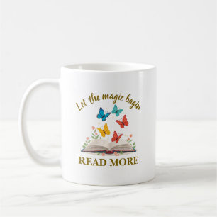 Caneca De Café Deixe a Magia Começar Leia Mais