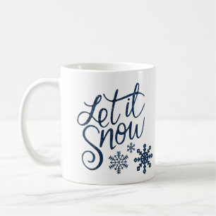 Caneca De Café "Deixe-a nevar", natal de Natal