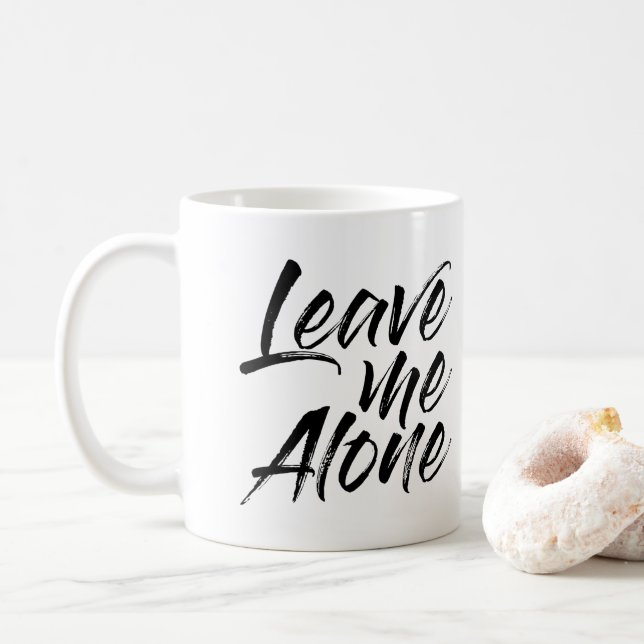 Caneca De Café Deixe-Me Sozinha (Com Donut)