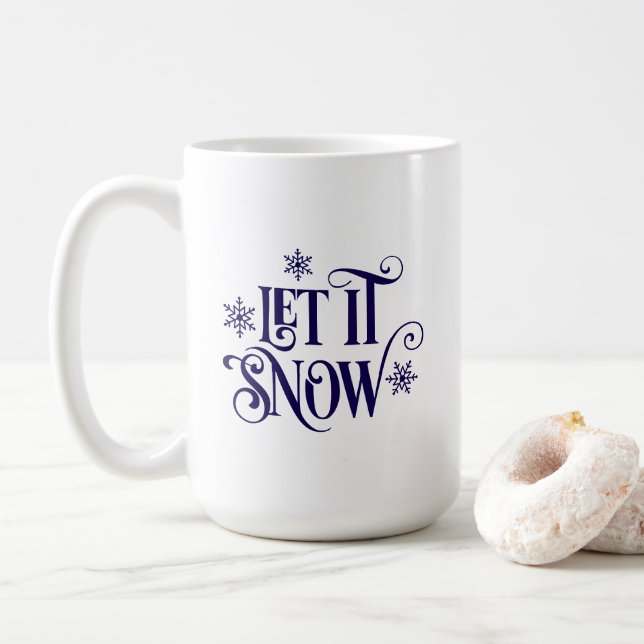 Caneca de Café Deixe Nevar (Com Donut)