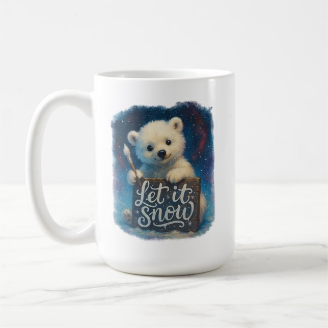 Caneca De Café Deixe Nevar (Esquerda)