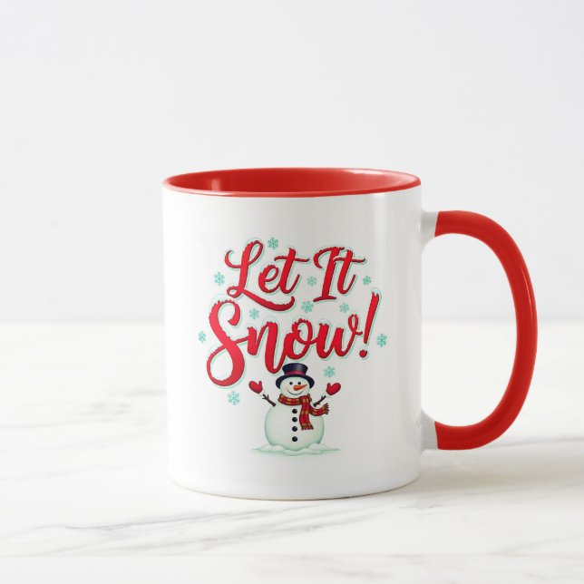 Caneca de Café Deixe Nevar (11oz) (Direita)