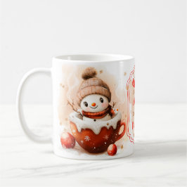Caneca De Café Deixe Nevar! | Aconchegante Boneco de Neve Natal e
