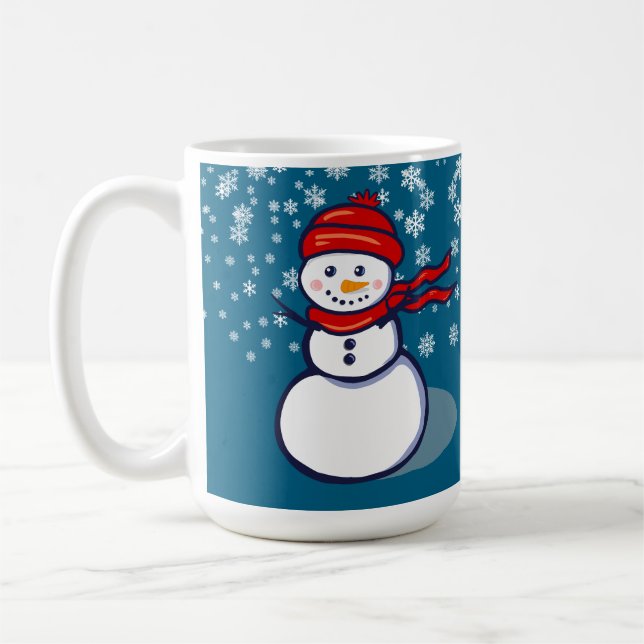 Caneca De Café Deixe nevar boneco de neve (Esquerda)