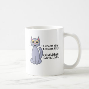 Caneca De Café Deixe-nos comer o gatinho