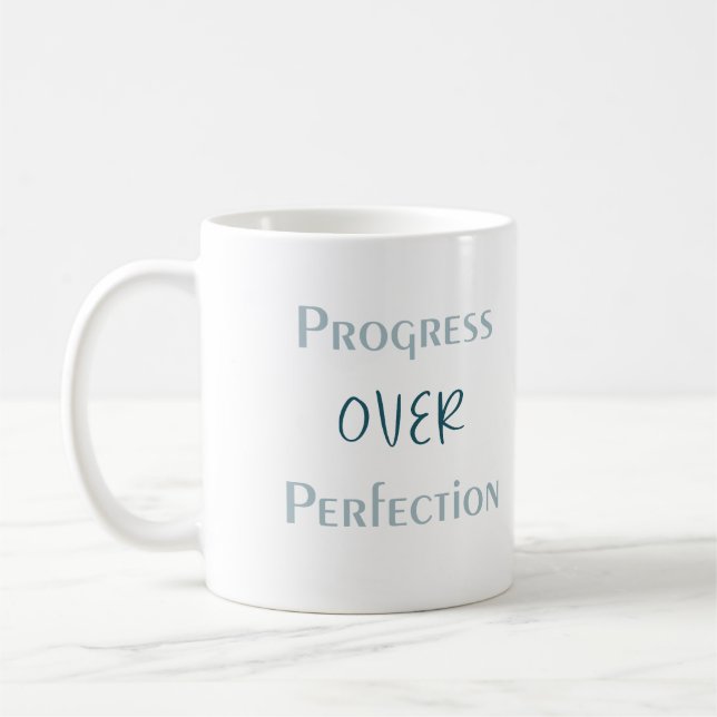 Caneca De Café Deixe o Crescimento Acontecer Naturalmente Citação (Esquerda)