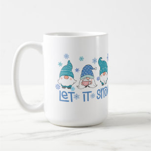 Caneca De Café Deixe-o nevar Gnomo