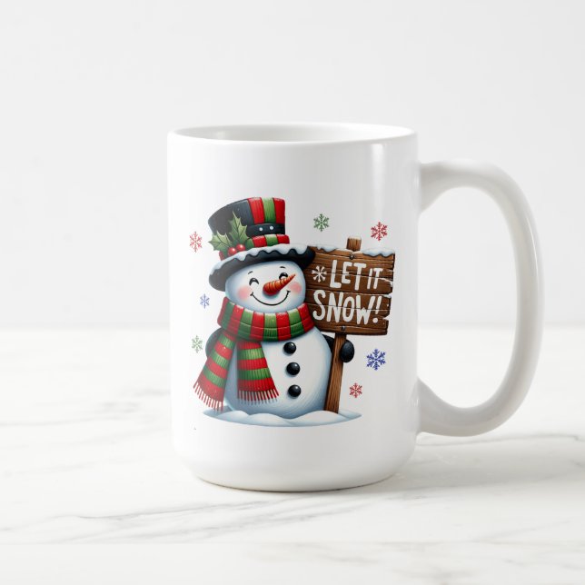 Caneca De Café Deixe-o nevar muito (Direita)