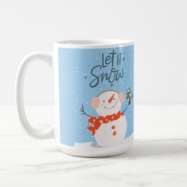 Caneca De Café Deixe-o nevar no Natal (Esquerda)