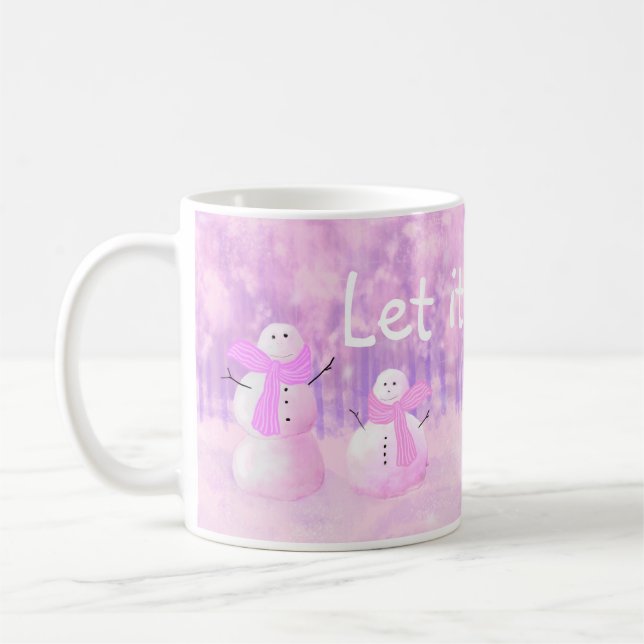 Caneca De Café Deixe-o nevar! Snowman (Esquerda)
