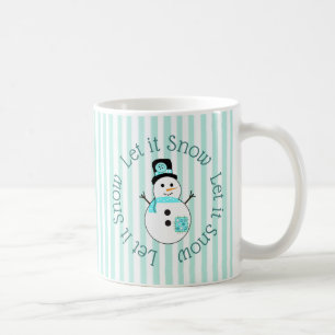 Caneca De Café Deixe-o nevar Teto Snowman Coffee Mug