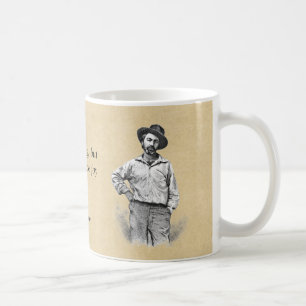 Caneca De Café "Deixe-o produzir citações de Walt Whitman da