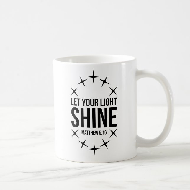 Caneca De Café Deixe seu 5:16 claro de Matthew do brilho (Direita)