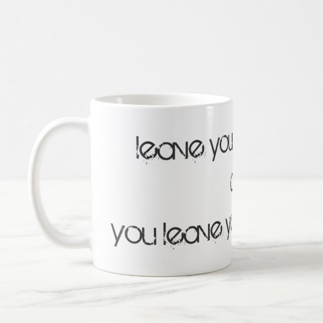 Caneca De Café Deixe seu medo para trás (Esquerda)