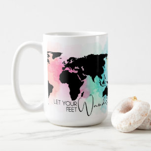 Caneca De Café Deixe seus pés andarem