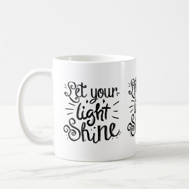 Caneca De Café Deixe Sua Luz Brilhar (Esquerda)