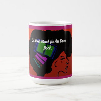 Caneca De Café Deixe Sua Mente Ser Um Livro Aberto