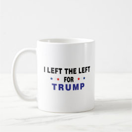 Caneca De Café Deixei A Esquerda Para Trump