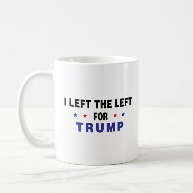 Caneca De Café Deixei A Esquerda Para Trump (Esquerda)