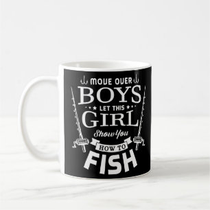 Caneca De Café Deixem essa garota te mostrar como pescar