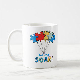 Caneca De Café Deixem-me Soar - Balão Quebra-cabeça de Consciênci