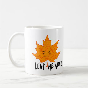 Caneca De Café Deixem-me sozinho no outono.