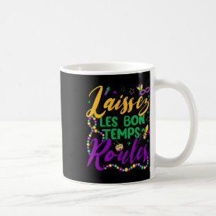 Caneca De Café Deixem os Bons Tempos Rolar Contas de Mardi Gras F