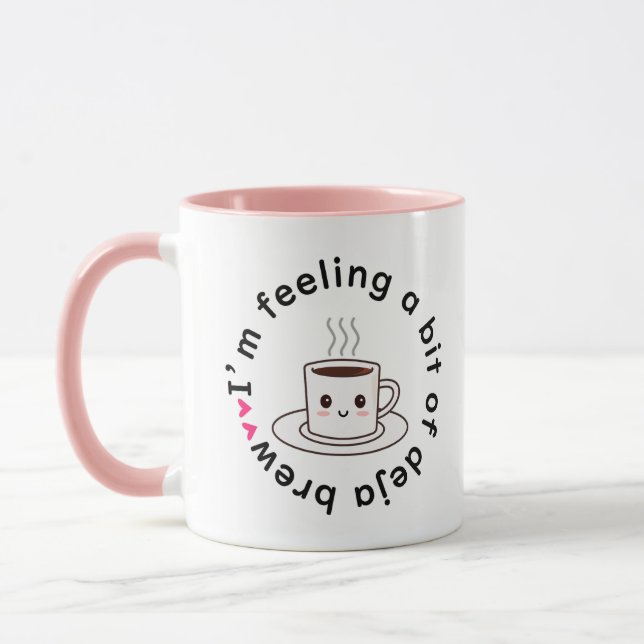 Caneca de café deja brew estou sentindo um pouco (Esquerda)
