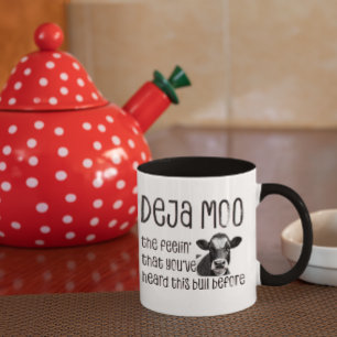 Caneca De Café Deja Moo - Você Ouviu Aquele Touro Antes