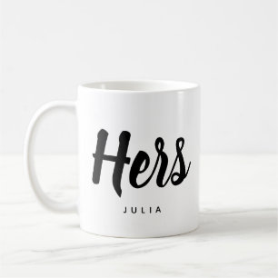 Caneca De Café dela Moderna Tipografia Personalizável Coffee Mu