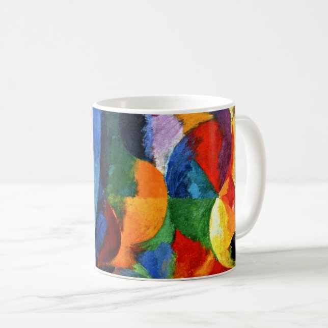 Caneca De Café Delaunay - Formas Circulares, Sol, Lua (Frente Esquerda)