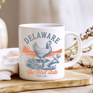 Caneca De Café Delaware The First State Souvenir