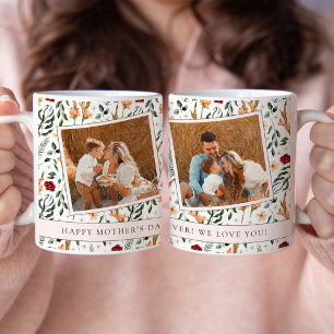 Caneca De Café Delicar Dia de as mães de Estilo Floral
