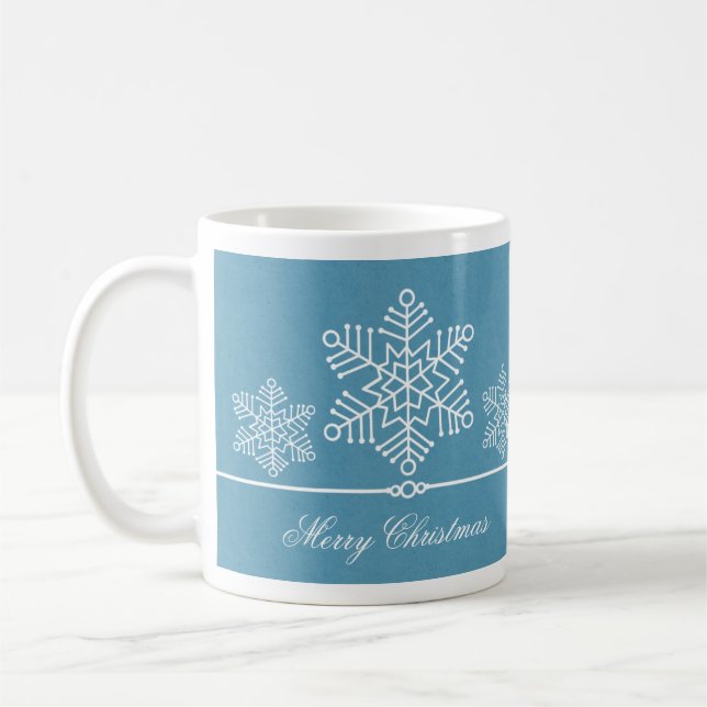 Caneca De Café Delicar Flocos de Neve Flocos de Natal (Esquerda)