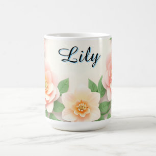 Caneca De Café Delicate Floral Wreath