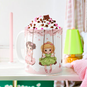 Caneca De Café Delícia das Irmãs Balançando
