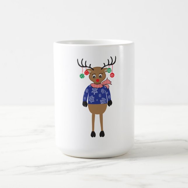 Caneca De Café Delicioso Reindeer Christmas Gift Mug (Centro)