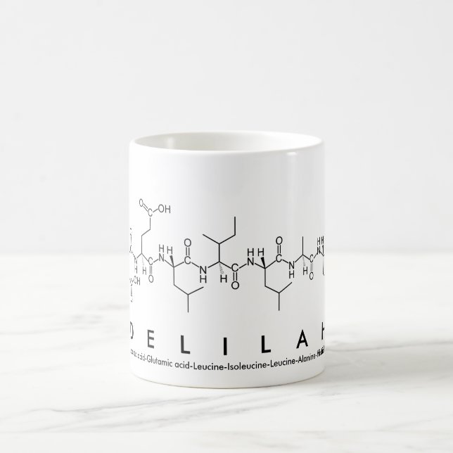 Caneca De Café Delilah peptide name mug (Centro)