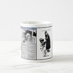 Caneca De Café deLong de Eleanore a mulher do gato de Playa del