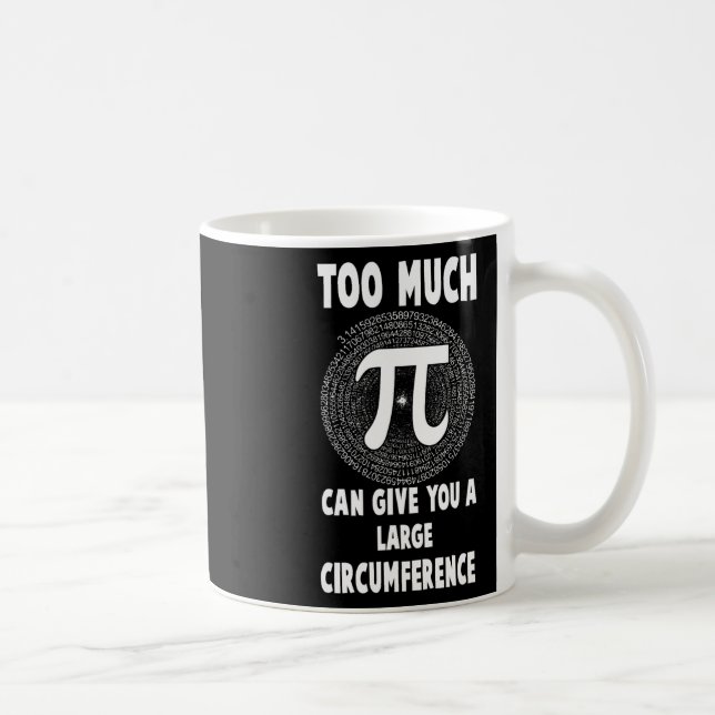 Caneca De Café Demasiada Captura De Professores De Matemática Pi- (Direita)