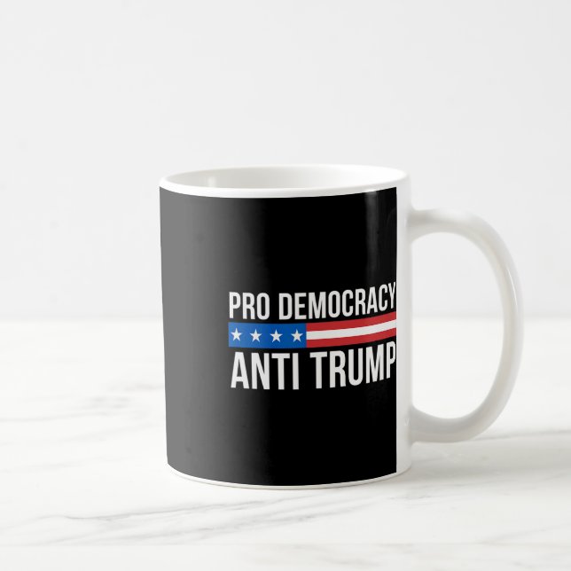 Caneca De Café Democracia - Anti Trump - (Direita)