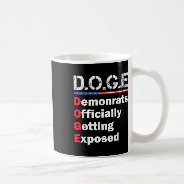 Caneca De Café Democrata Oficialmente Exposta, Trump 2025 (Direita)