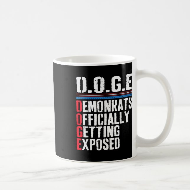 Caneca De Café Democrata Oficialmente Exposta Trump 2025 (Direita)