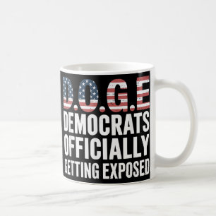 Caneca De Café Democratas-Cães Oficialmente Expostos _1