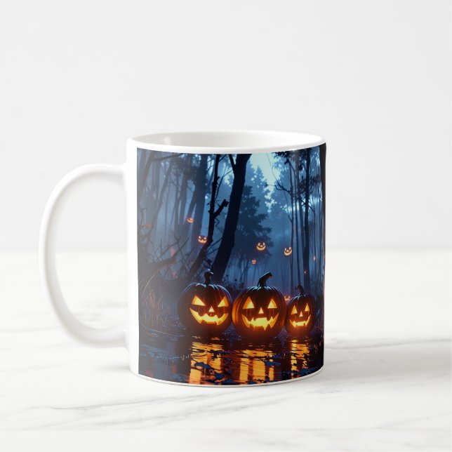 Caneca De Café Demon Pumpkin Mug - Anime Halloween Coffee Mug (Esquerda)