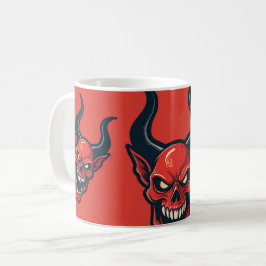 Caneca De Café Démoniaque rouge 