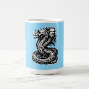 Caneca De Café Demônio Bune Três Rostos, Um Poder