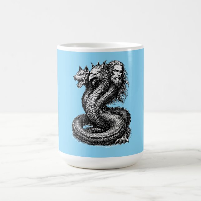 Caneca De Café Demônio Bune Três Rostos, Um Poder (Centro)