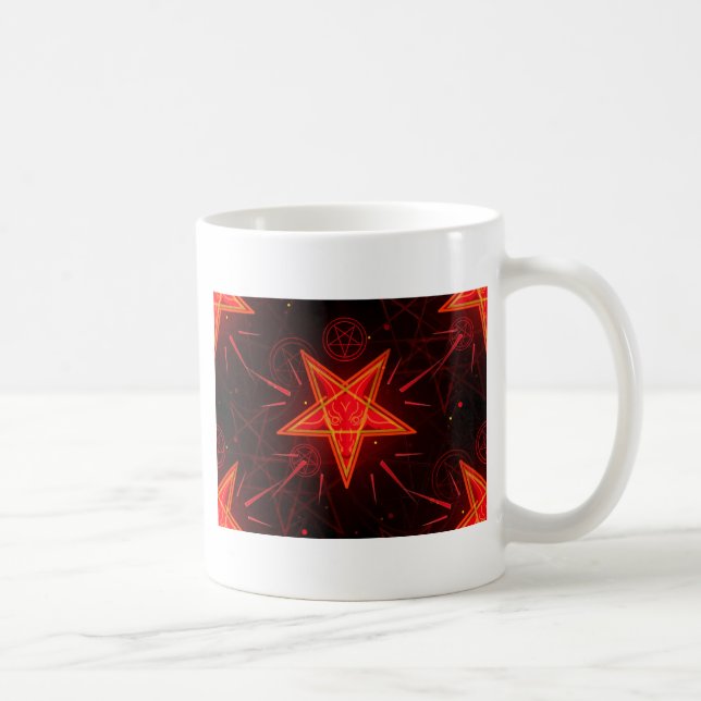 Caneca De Café demônio neon (Direita)