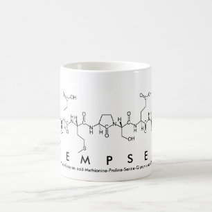 Caneca De Café Dempsey peptide name mug